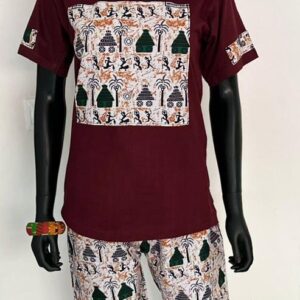 Women's African Tee and Bottoms Set